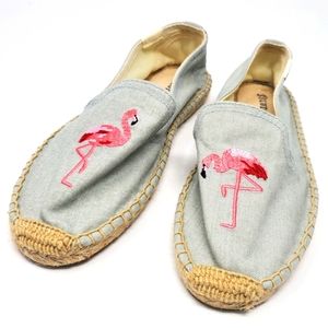 SOLUDOS Flamingo Espadrille Flats Shoes